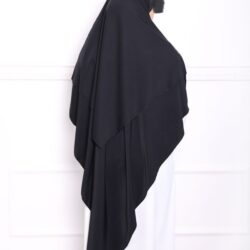 Khimar double voiles khimar deux voiles khimar pas cher mon hijab pas cher noir